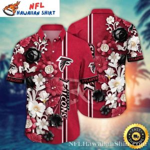 Red Floral Fantasy Atlanta Falcons NFL Hawaiian Shirt