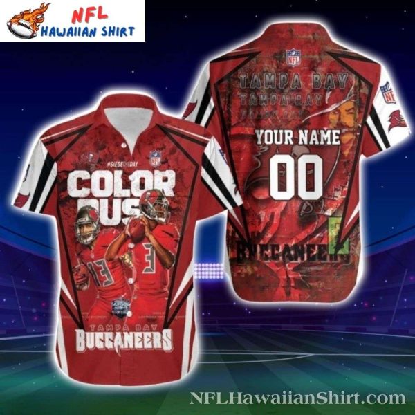 Red Tide Playmaker – Tampa Bay Buccaneers Tropical Hawaiian Shirt