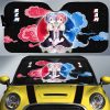 Rem And Ram Car Sunshade Custom Re:Zero Anime Car Accessoriess