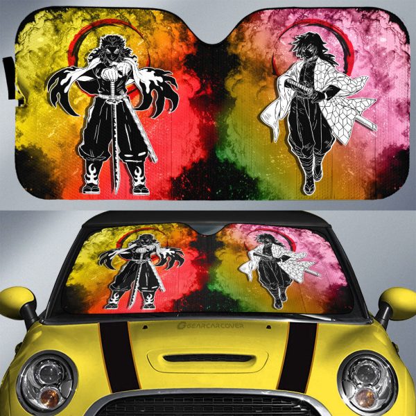 Rengoku Giyuu Car Sunshade Custom Car Accessories