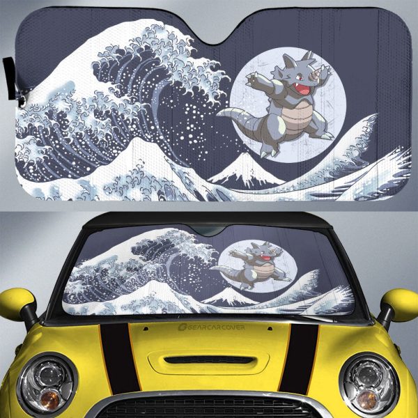 Rhydon Car Sunshade Custom Pokemon Car Accessories