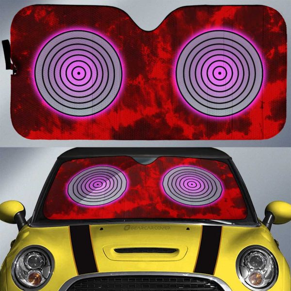 Rinnegan Car Sunshade Custom Anime Tie Dye Style