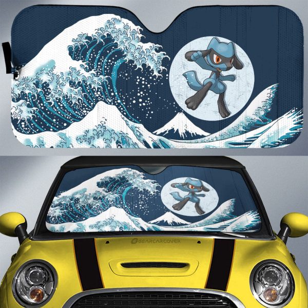 Riolu Car Sunshade Custom Pokemon Car Accessories