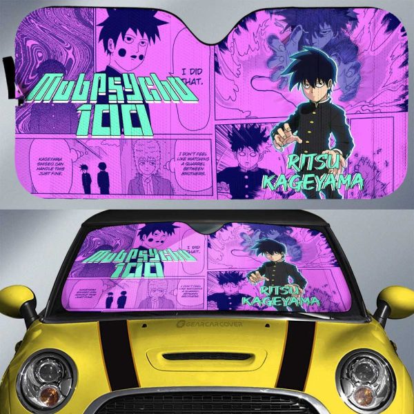 Ritsu Kageyama Car Sunshade Custom Mix Manga