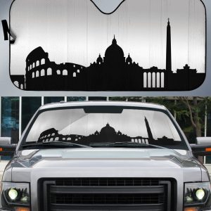 Rome Skyline Car Sunshade Custom Car Accessories