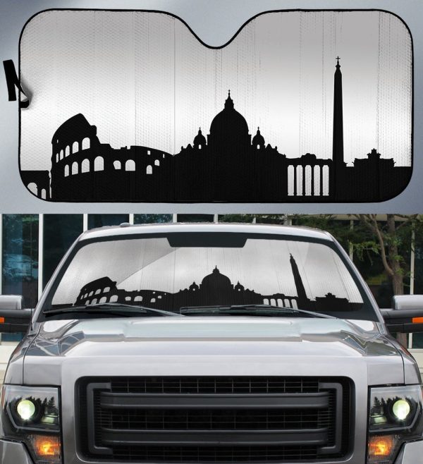 Rome Skyline Car Sunshade Custom Car Accessories