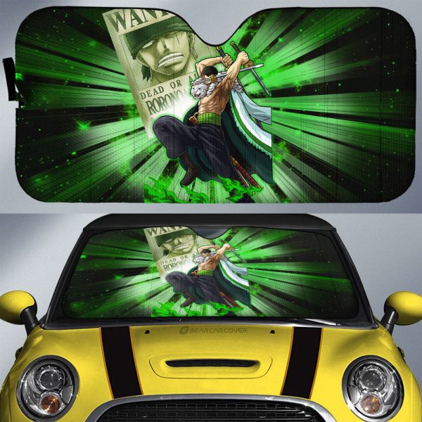 Roronoa Zoro Car Sunshade Custom Car Interior Accessories