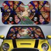 Roronoa Zoro Car Sunshade Custom One Piece Anime Car Accessories