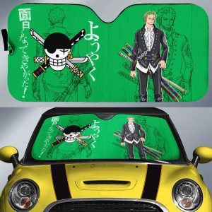 Roronoa Zoro Film Red Car Sunshade Custom Car Interior Accessories