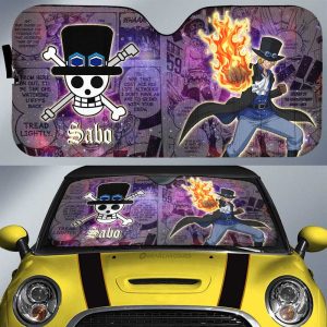 Sabo Car Sunshade Custom Car Accessories Manga Galaxy Style