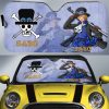 Sabo Car Sunshade Custom One Piece Anime Car Accessories