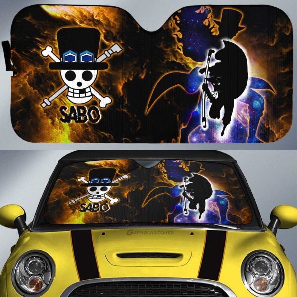 Sabo Car Sunshade Custom One Piece Anime Silhouette Style