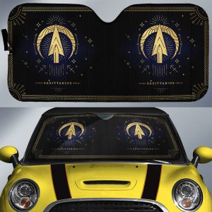 Sagittarius Car Sunshade Custom Zodiac Car Interior Accessories