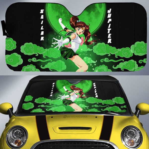 Sailor Jupiter Car Sunshade Custom Sailor Moon Anime Car Accessories