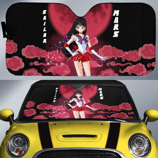 Sailor Mars Car Sunshade Custom Sailor Moon Anime Car Accessories