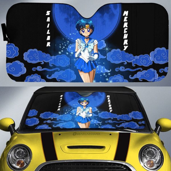 Sailor Mercury Car Sunshade Custom Car Accessories