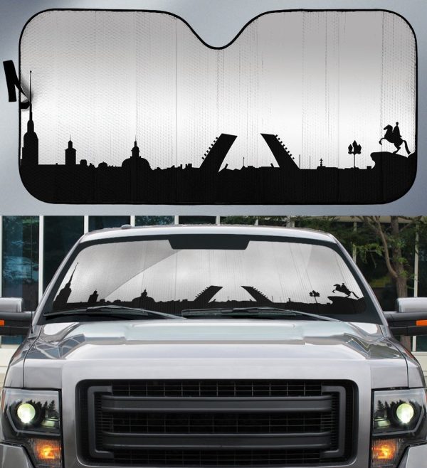 Saint Petersburg Skyline Car Sunshade Custom Car Accessories