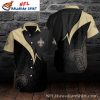 Saints Nightfall Elegance – NFL New Orleans Saints Black Gold Hawaiian Shirt