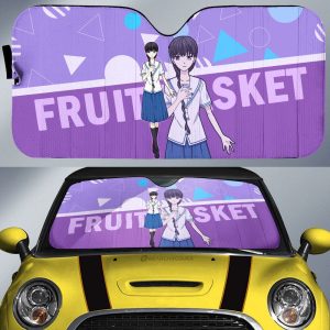 Saki Hanajima Car Sunshade Custom Fruit Basket Anime Car Accessories