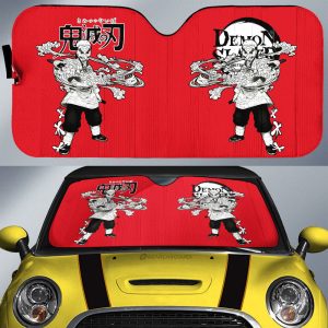 Sakonji Urokodaki Car Sunshade Custom Demon Slayer Anime Car Accessories Manga Style For Fans