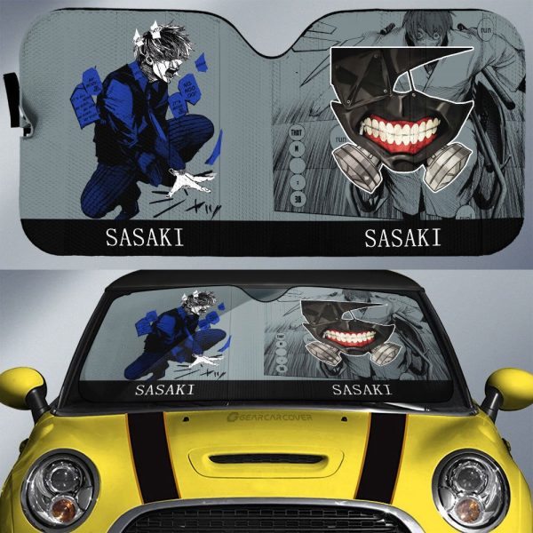 Sasaki Haise Car Sunshade Custom Tokyo Ghoul Anime Car Interior Accessories