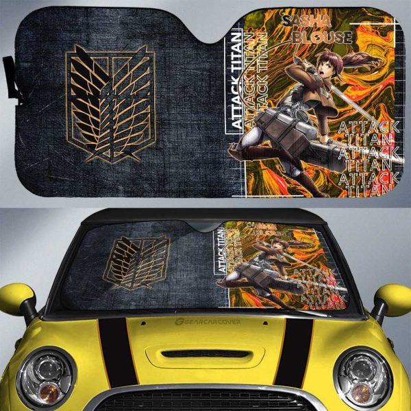 Sasha Blouse Car Sunshade Custom Attack On Titan Car Accessories