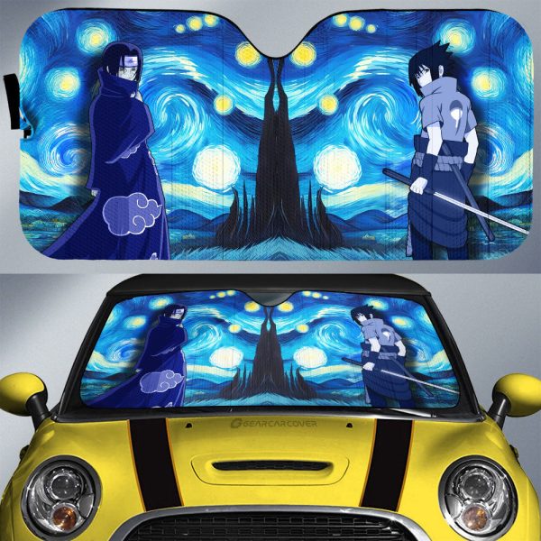 Sasuke Itachi Car Sunshade Custom Starry Night Styles