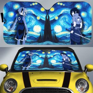 Sasuke Sakura Car Sunshade Custom Starry Night Styles