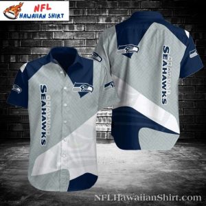 Seahawks Soaring Spirit Fade Customizable Hawaiian Shirt