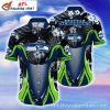 Seattle Seahawks Electric Wave Hawaiian Shirt – Dynamic Swirl Design