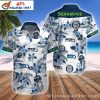 Seattle Seahawks Floral Majesty Customizable Hawaiian Shirt