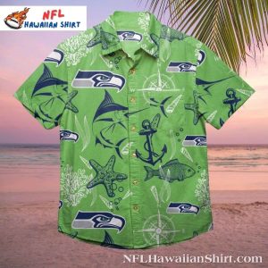 Seattle Seahawks Nautical Navigator Custom Hawaiian Shirt