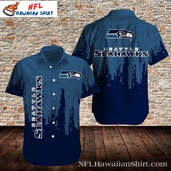 Seattle Seahawks Vintage Grunge Aloha Shirt – Distressed Classic