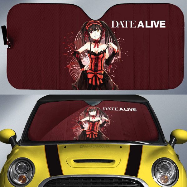 Sexy Girl Kurumi Tokisaki Car Sunshade Custom Date A Live Car Accessories