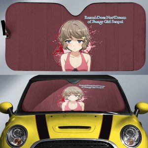 Sexy Girl Tomoe Koga Car Sunshade Custom Bunny Girl Senpai