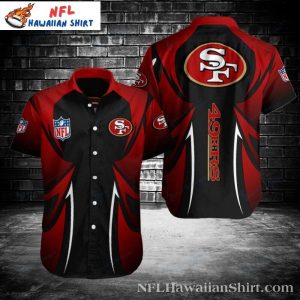 Shadow Swirl 49ers Niners Hawaiian Shirt – Twilight Twirl Design