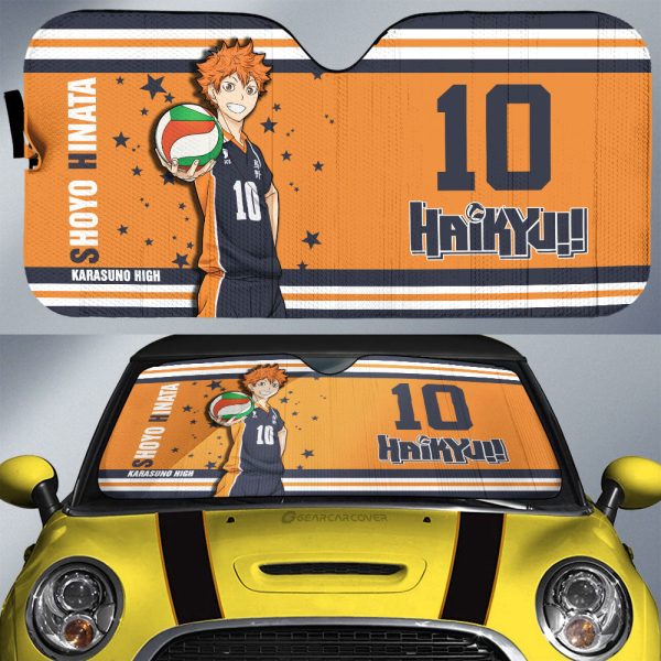 Shoyo Hinata Car Sunshade Custom Haikyuu Anime Car Accessories