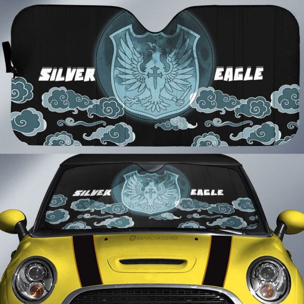 Silver Eagle Car Sunshade Custom Black Clover Anime Car Accessories