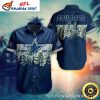 Silver Star Foliage Dallas Cowboys Tropical Shirt – Botanical Emblem