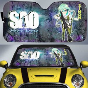 Sinon Car Sunshade Custom Manga Galaxy Style