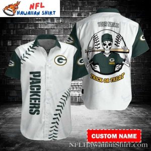 Skeleton Buccaneer Green Bay Packers Shirt – Trick Or Treat Custom Name