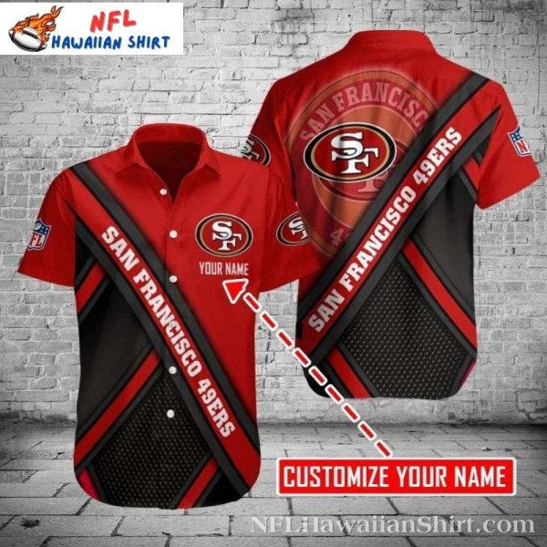 Sleek Sidelines San Francisco 49ers Hawaiian Shirt