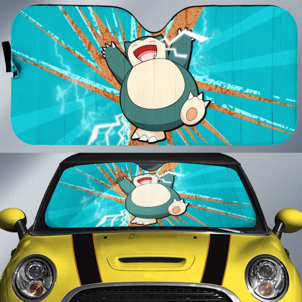 Snorlax Car Sunshade Custom Car Interior Accessories