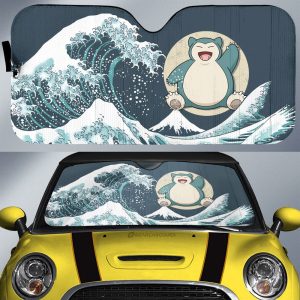 Snorlax Car Sunshade Custom Pokemon Car Accessories