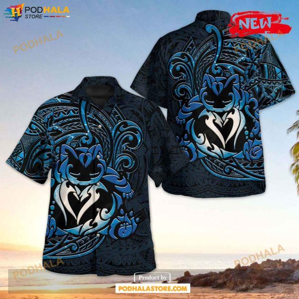 Snorlax Polynesian Design Hawaiian Shirt