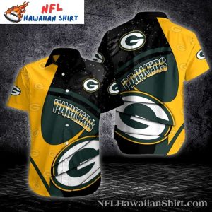 Spirited Game Day – Green Bay Packers Hawaiian Shirt With Team Logo Swirls