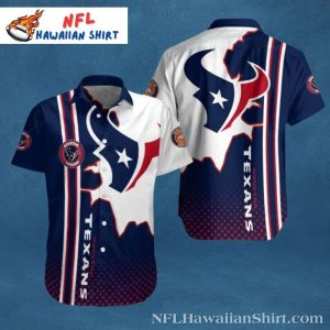 Split Personality – Dual Design Houston Texans Hawaiian Shirt