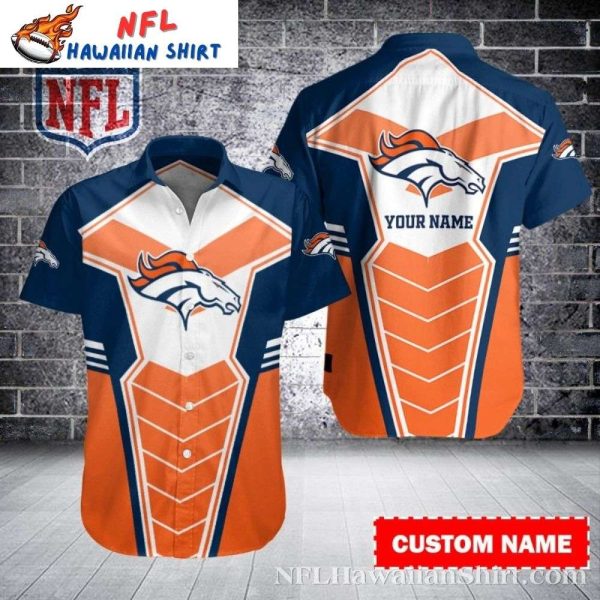 Sporty Chic Denver Broncos Personalized Hawaiian Shirt