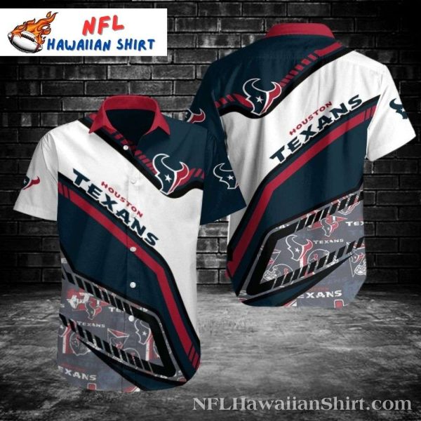 Sporty Chic – Classic Houston Texans Hawaiian Casual Button-Up