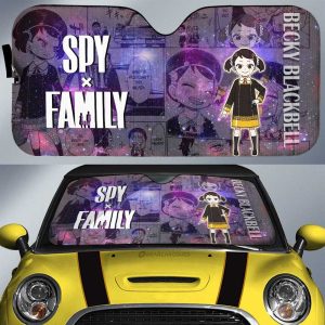 Spy x Family Anime Car Sunshade Custom Becky Blackbell Galaxy Style Car Accessories